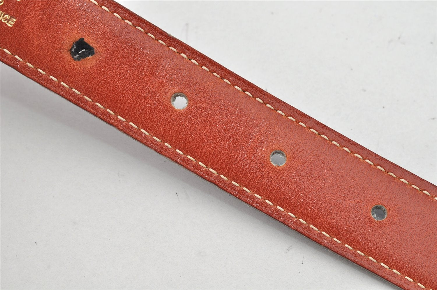 Authentic HERMES Mini Constance Leather Belt Size 75cm 29.5