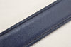 Authentic HERMES Mini Constance Leather Belt Size 75cm 29.5" Blue Brown 2093K