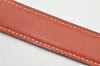 Authentic HERMES Mini Constance Leather Belt Size 75cm 29.5" Blue Brown 2093K