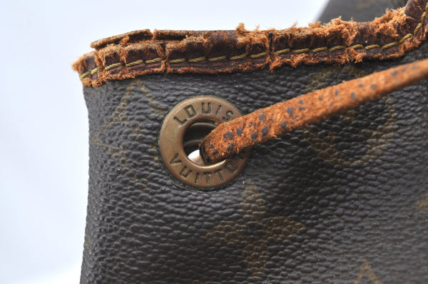 Authentic Louis Vuitton Monogram Noe Shoulder Drawstring Bag M42224 LV 2094F