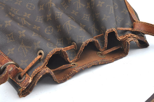 Authentic Louis Vuitton Monogram Noe Shoulder Drawstring Bag M42224 LV 2094F