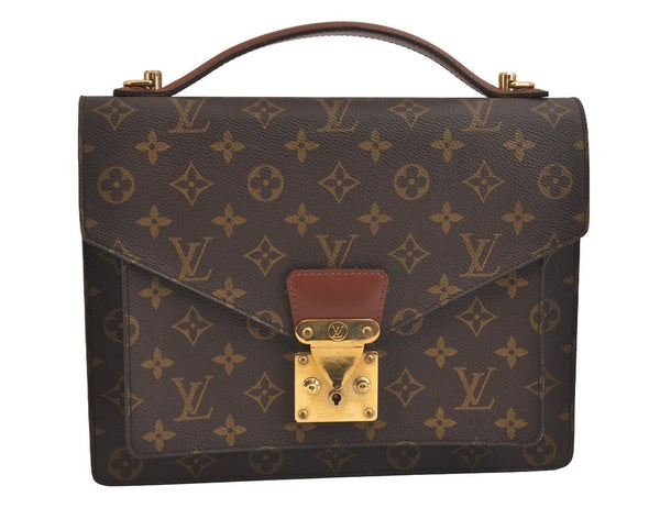Authentic Louis Vuitton Monogram Monceau 2Way Shoulder Hand Bag M51185 LV 2094J