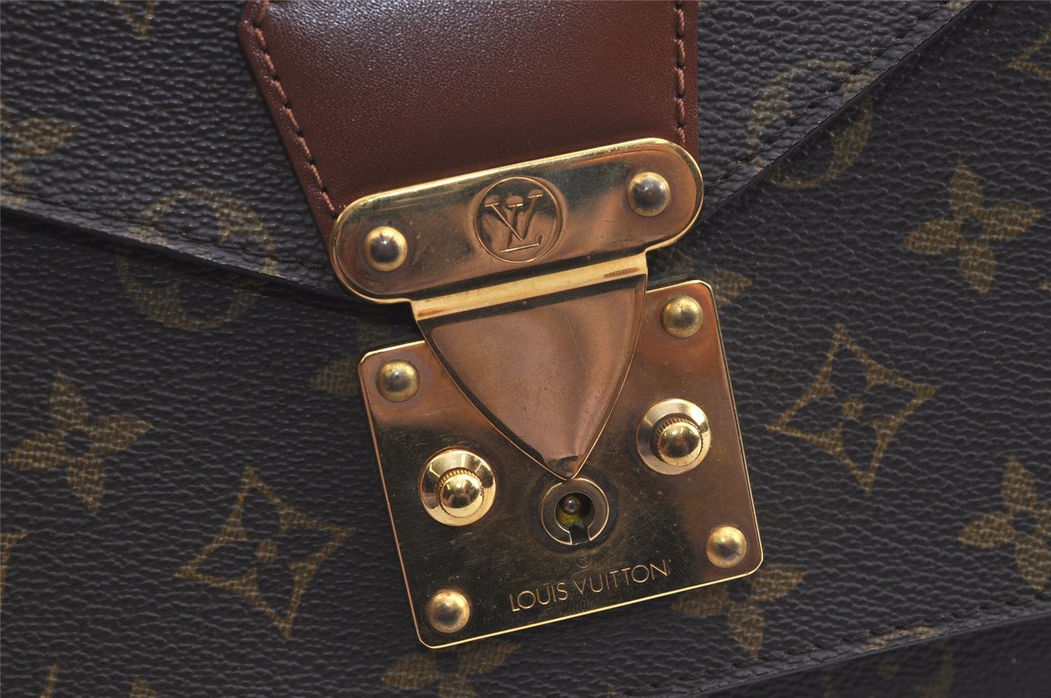 Authentic Louis Vuitton Monogram Monceau 2Way Shoulder Hand Bag M51185 LV 2094J