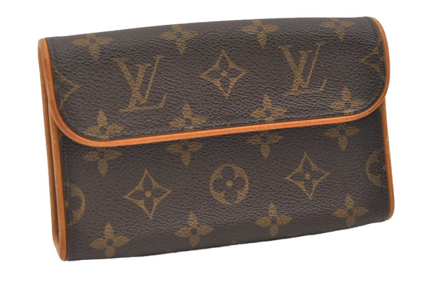 Auth Louis Vuitton Monogram Pochette Florentine Pouch Waist Bag M51855 LV 2095J