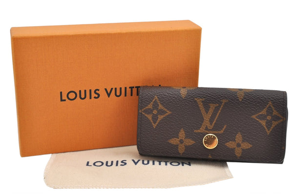 Auth Louis Vuitton Monogram Multicles 4 Four Hooks Key Case M62631 Box 2095K