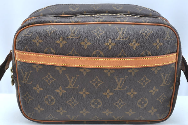 Authentic Louis Vuitton Monogram Reporter PM Shoulder Cross Bag M45254 LV 2096J