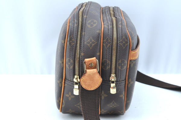 Authentic Louis Vuitton Monogram Reporter PM Shoulder Cross Bag M45254 LV 2096J