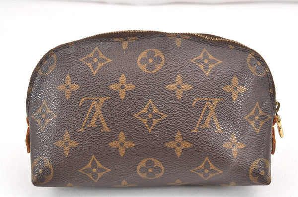 Authentic Louis Vuitton Monogram Pochette Cosmetic Pouch M47515 LV 2097K