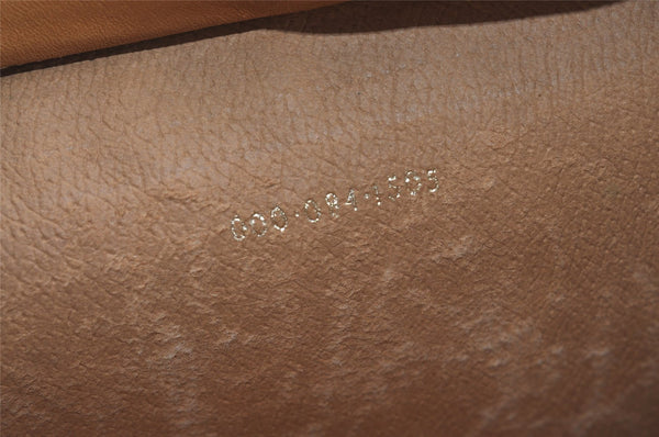 Authentic GUCCI Vintage Micro GG PVC Leather Tote Hand Bag Brown 2099I