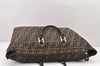 Authentic FENDI Zucca 2Way Shoulder Tote Bag Canvas Leather Brown Junk 2099K