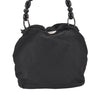 Authentic Christian Dior Maris Pearl Shoulder Hand Bag Purse Nylon Black 2100K