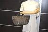 Authentic FENDI Vintage Zucca Tote Hand Bag Canvas Leather Brown 2101K