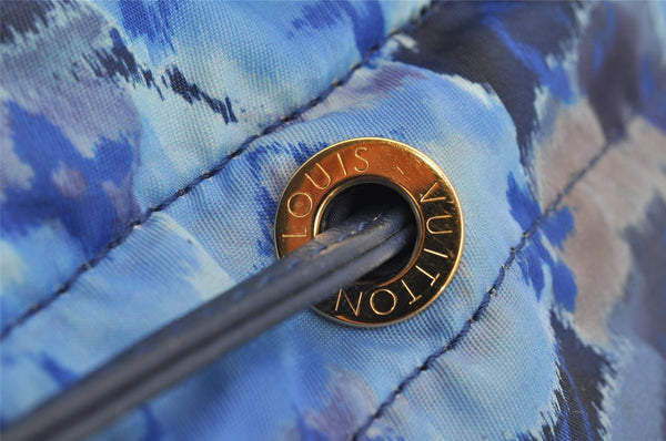 Authentic Louis Vuitton Monogram Ikat Flower Noefull MM 2Way Hand Bag Blue 2103I