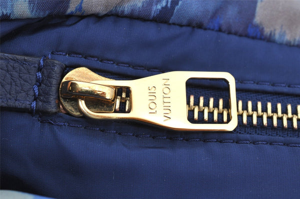 Authentic Louis Vuitton Monogram Ikat Flower Noefull MM 2Way Hand Bag Blue 2103I