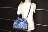 Authentic Louis Vuitton Monogram Ikat Flower Noefull MM 2Way Hand Bag Blue 2103I
