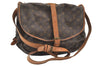 Authentic Louis Vuitton Monogram Saumur 35 Shoulder Cross Bag M42254 LV 2104J