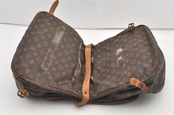 Authentic Louis Vuitton Monogram Saumur 35 Shoulder Cross Bag M42254 LV 2104J