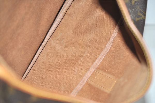 Authentic Louis Vuitton Monogram Saumur 35 Shoulder Cross Bag M42254 LV 2104J