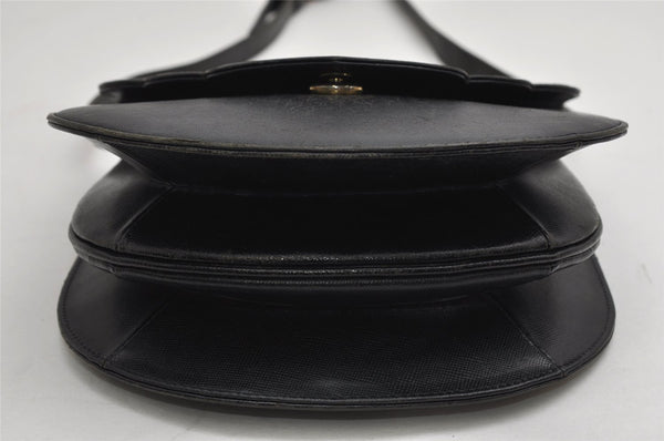 Authentic YVES SAINT LAURENT Shoulder Cross Body Bag Purse Leather Black 2104K