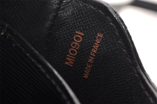 Authentic Louis Vuitton Epi Cartouchiere MM Shoulder Bag Black M52242 LV 2105I