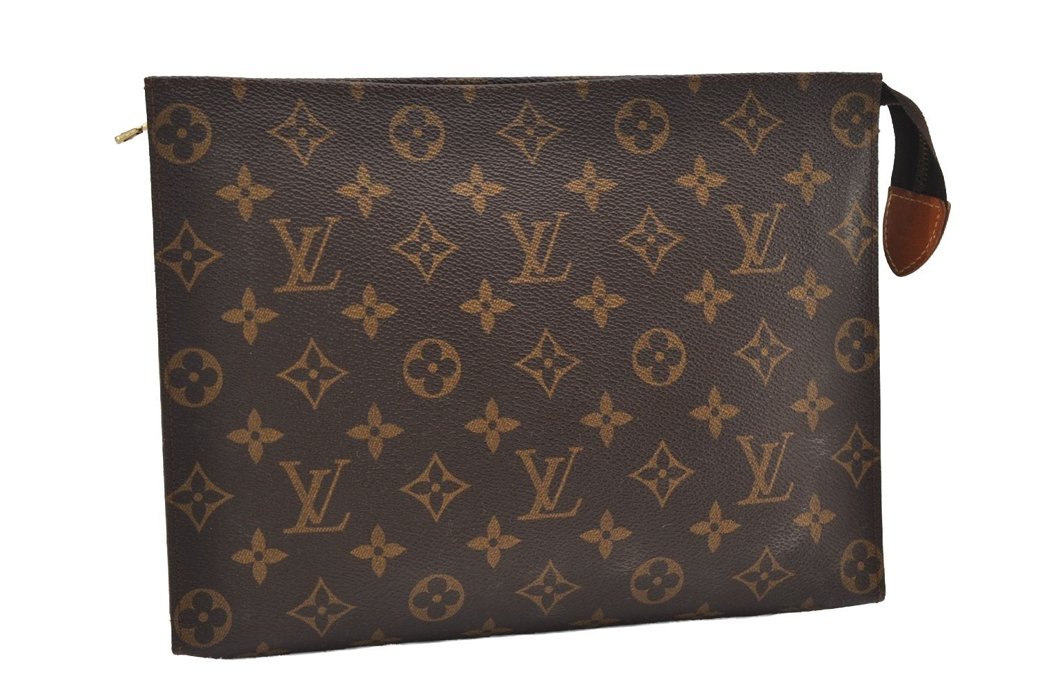 Auth Louis Vuitton Monogram Poche Toilette 26 Cosmetics Pouch Old Model LV 2106J