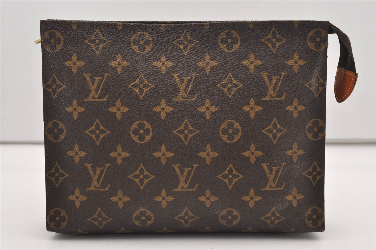 Auth Louis Vuitton Monogram Poche Toilette 26 Cosmetics Pouch Old Model LV 2106J