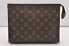 Auth Louis Vuitton Monogram Poche Toilette 26 Cosmetics Pouch Old Model LV 2106J