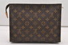 Auth Louis Vuitton Monogram Poche Toilette 26 Cosmetics Pouch Old Model LV 2106J