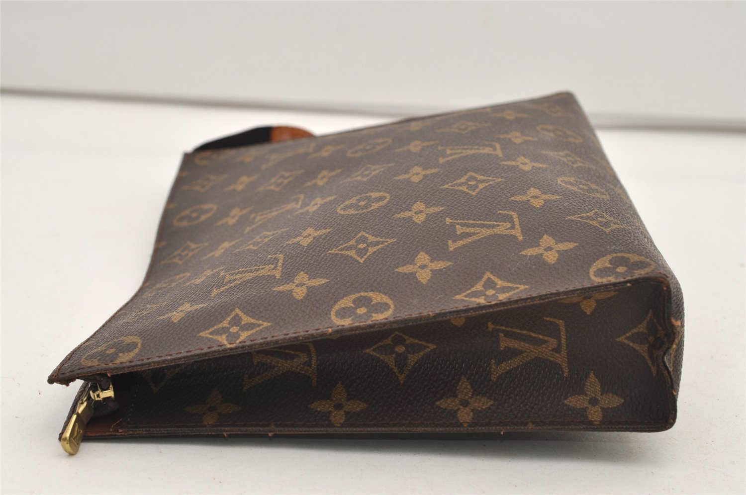 Auth Louis Vuitton Monogram Poche Toilette 26 Cosmetics Pouch Old Model LV 2106J