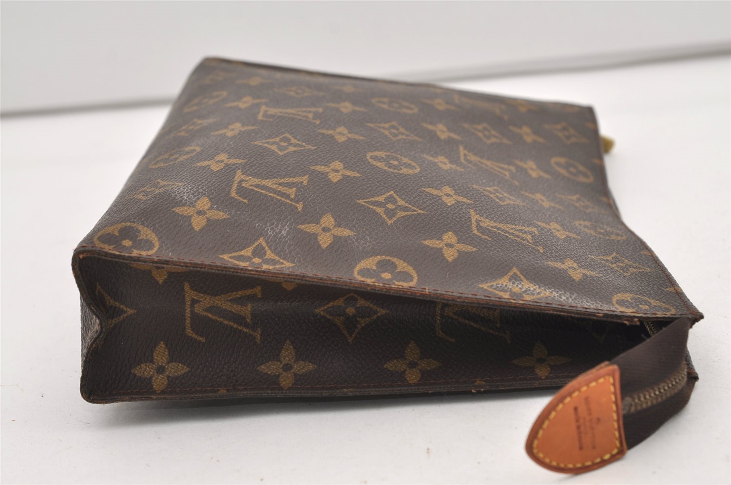 Auth Louis Vuitton Monogram Poche Toilette 26 Cosmetics Pouch Old Model LV 2106J