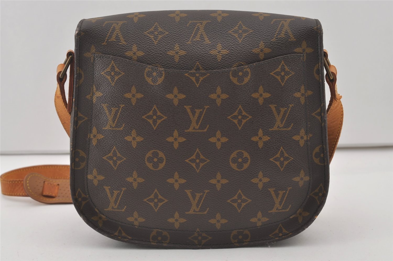 Authentic Louis Vuitton Monogram Saint Cloud GM M51242 Shoulder Cross Bag 2108J