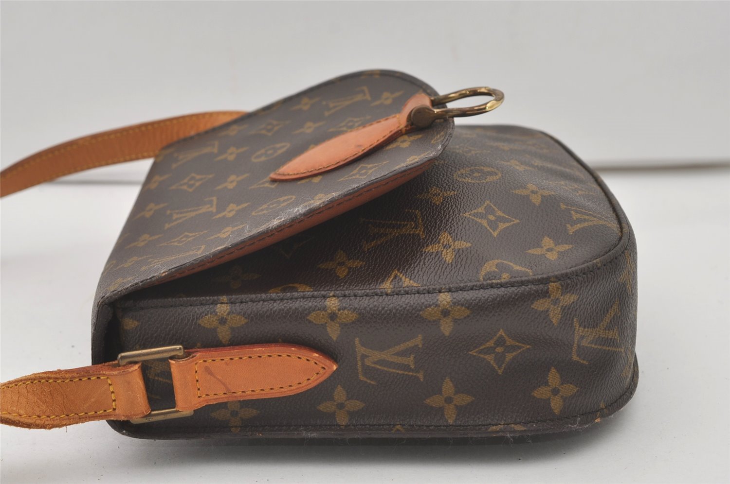 Authentic Louis Vuitton Monogram Saint Cloud GM M51242 Shoulder Cross Bag 2108J