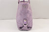 Authentic COACH Signature 2Way Tote Bag Canvas Enamel F18844 Purple 2109K