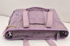 Authentic COACH Signature 2Way Tote Bag Canvas Enamel F18844 Purple 2109K
