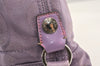 Authentic COACH Signature 2Way Tote Bag Canvas Enamel F18844 Purple 2109K