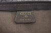 Authentic GUCCI Web Sherry Line GG Plus Travel Bag PVC Leather Brown 2110I