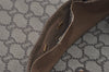 Authentic GUCCI Web Sherry Line GG Plus Travel Bag PVC Leather Brown 2110I