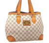 Authentic Louis Vuitton Damier Azur Hampstead PM N51207 Shoulder Tote Bag 2110J