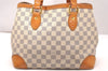 Authentic Louis Vuitton Damier Azur Hampstead PM N51207 Shoulder Tote Bag 2110J