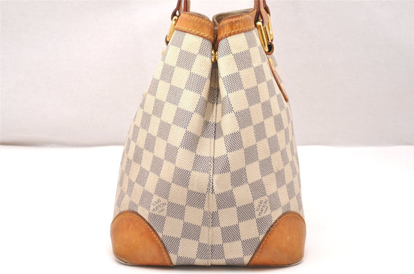 Authentic Louis Vuitton Damier Azur Hampstead PM N51207 Shoulder Tote Bag 2110J