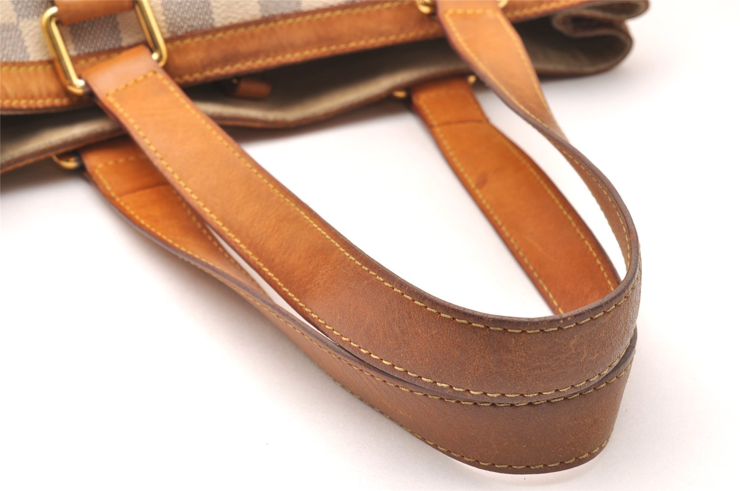 Authentic Louis Vuitton Damier Azur Hampstead PM N51207 Shoulder Tote Bag 2110J