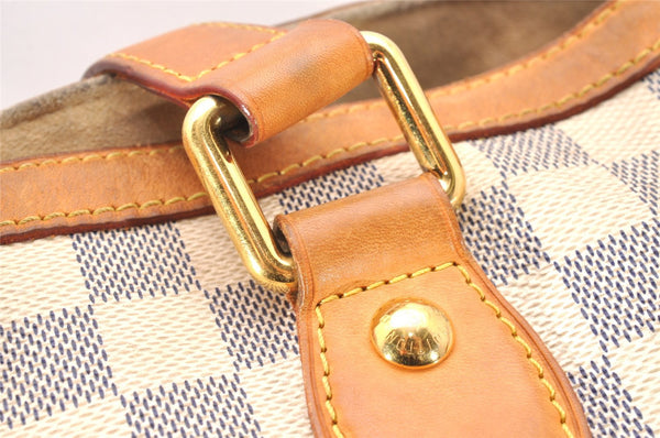 Authentic Louis Vuitton Damier Azur Hampstead PM N51207 Shoulder Tote Bag 2110J