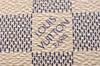 Authentic Louis Vuitton Damier Azur Hampstead PM N51207 Shoulder Tote Bag 2110J
