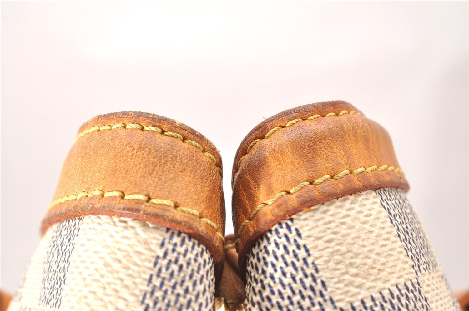 Authentic Louis Vuitton Damier Azur Hampstead PM N51207 Shoulder Tote Bag 2110J