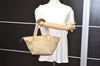 Authentic GUCCI Sherry Line Hand Tote Bag GG Canvas Leather 131228 Beige 2111I