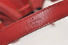 Authentic Louis Vuitton Epi Petit Noe Shoulder Drawstring Bag M44107 Red 2111J