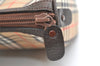 Authentic Burberrys Nova Check Clutch Hand Bag Patter Canvas Leather Beige 2111K