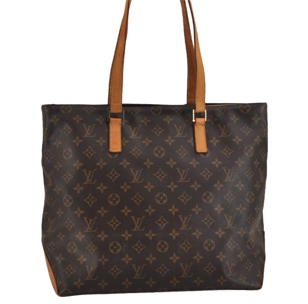 Authentic Louis Vuitton Monogram Cabas Mezzo Shoulder Tote Bag M51151 LV 2112J