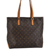 Authentic Louis Vuitton Monogram Cabas Mezzo Shoulder Tote Bag M51151 LV 2112J