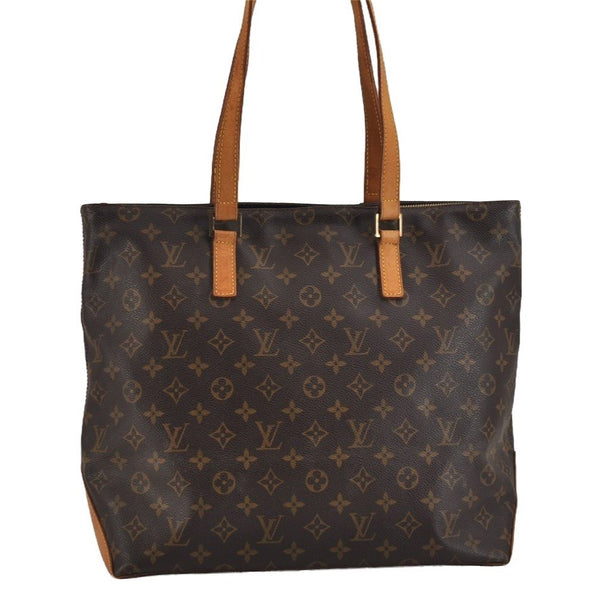 Authentic Louis Vuitton Monogram Cabas Mezzo Shoulder Tote Bag M51151 LV 2112J